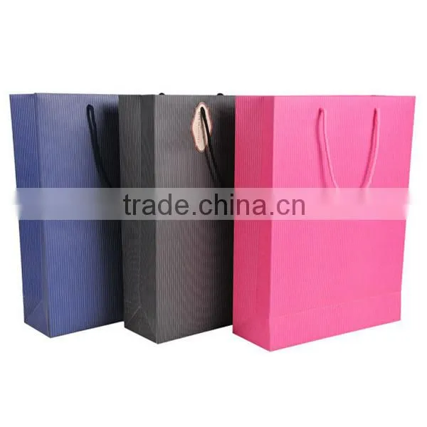 Big Size 3 Colors Stripe Paper Shopping Bag