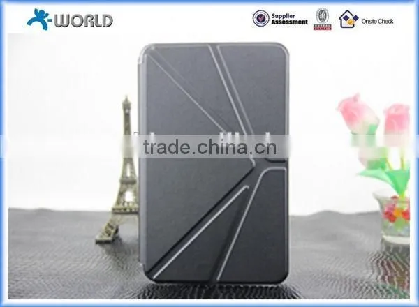 Origami Stand Leather Case for Samsung Galaxy Tab A 7.0 with Fingerprint Resistance Matt Back Case