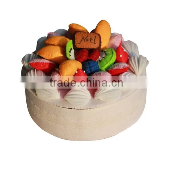 Beautiful non-woven fabric birthday cake decoration toy