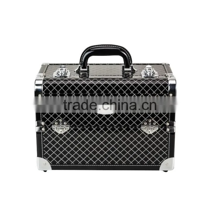 JL-676 Three Layers New Design Durable Professional Soft Side Makeup Case,Beauty Cosmetic Case,Cosmetic Display Case With Drawer