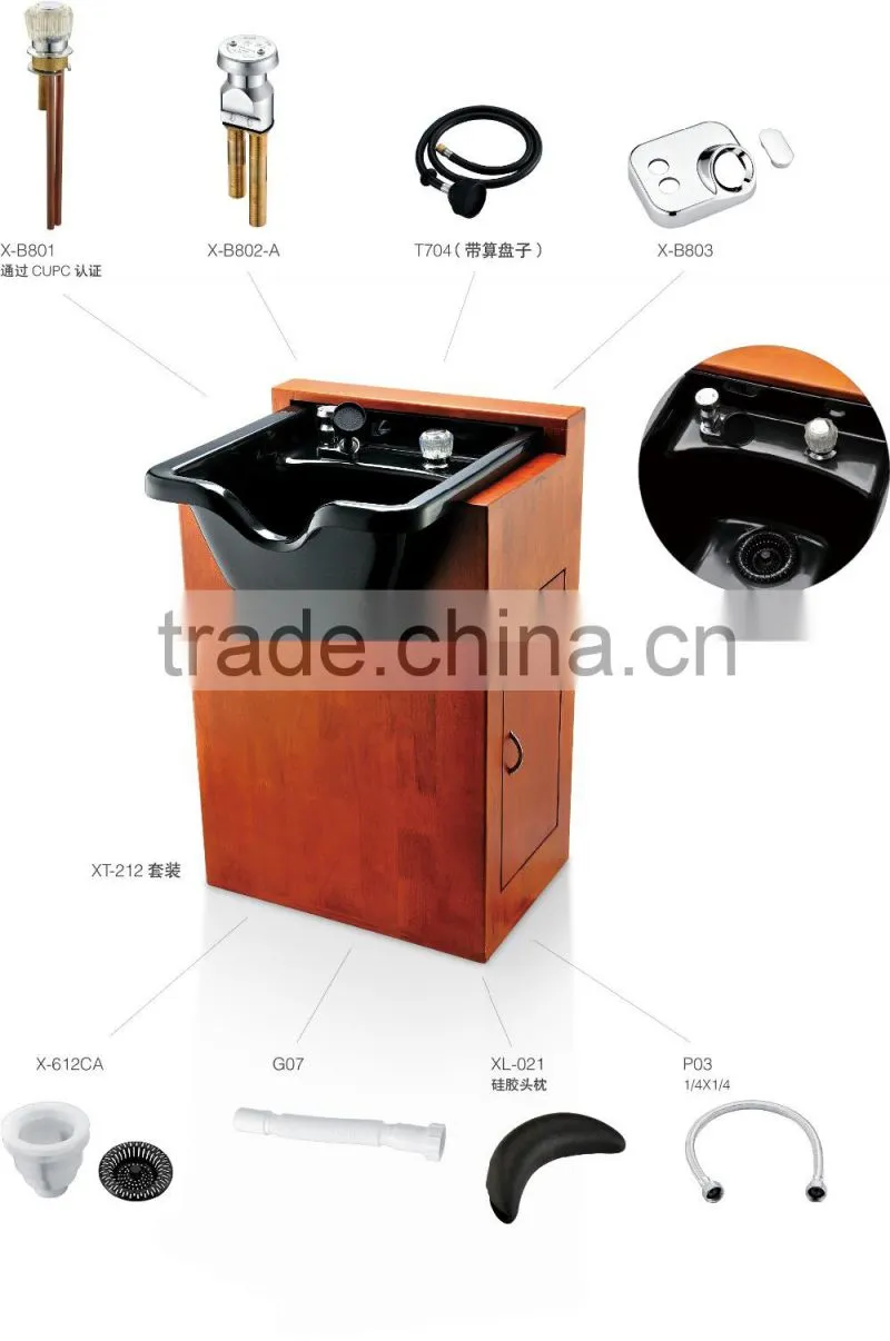 Beauty Salon cabinet with shampoo backwash bowl