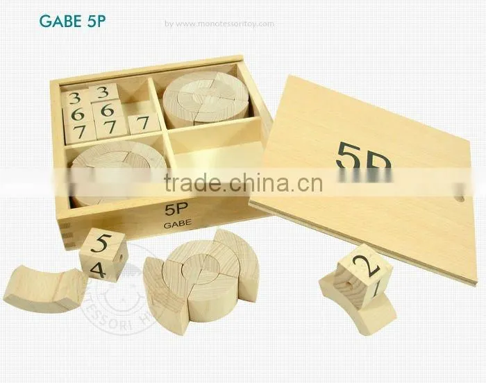 GABE 3 First Block Series, Preschool Educational Frobel Toys