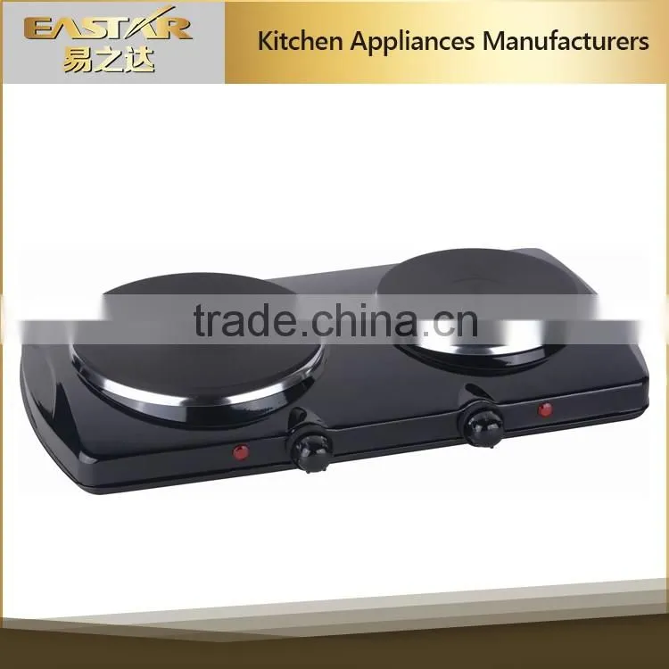 2016 hot sale 2 burner electric hot plate heating stove cast iron heating element