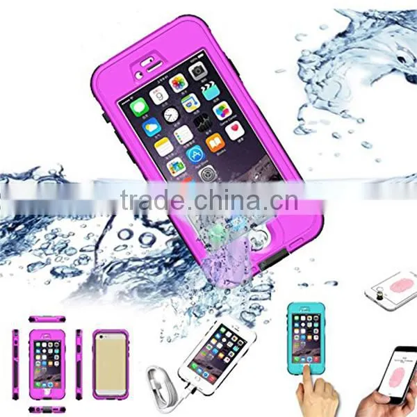 5.5" for iPhone 6 6S 6 Plus Waterproof Case IPX68 With Fingerprint Touch ID