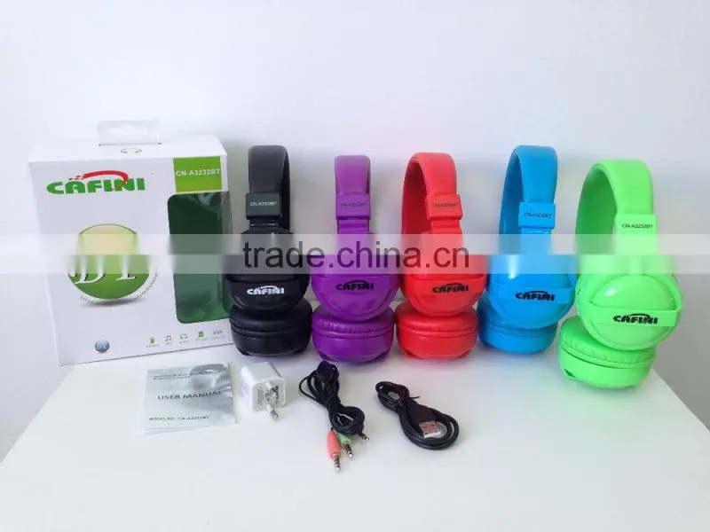 2015 NEW Bluetooth wireless headphone with Volume and track control