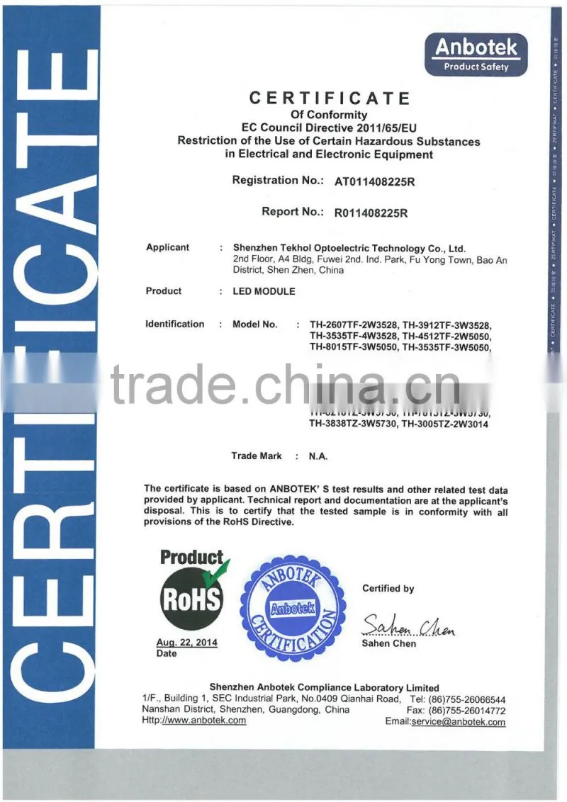 high luminance and single chip led module for side light