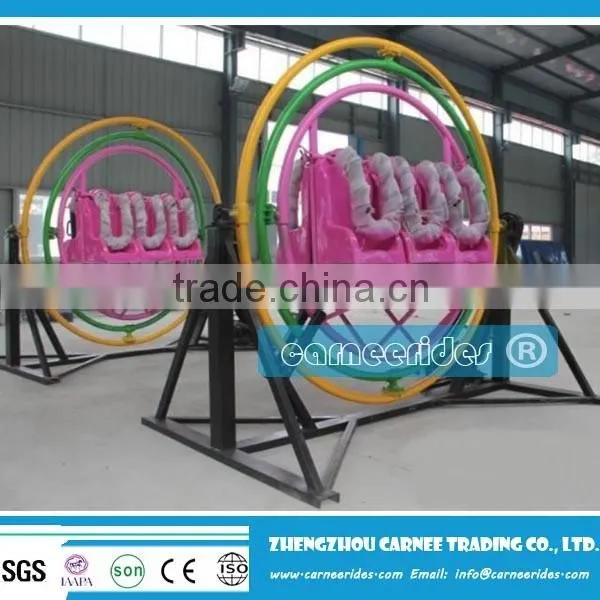 Thrilling amusement park ride human gyroscope for sale