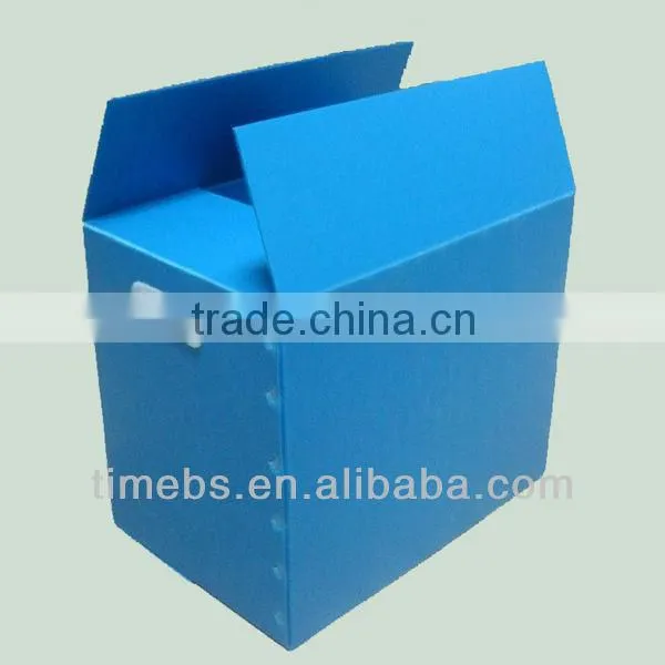 Corrugated plastic compartment storage box