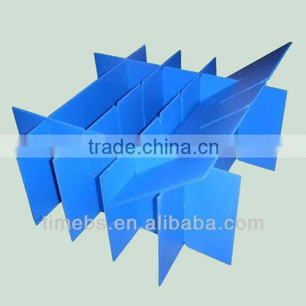 Corrugated plastic compartment storage box
