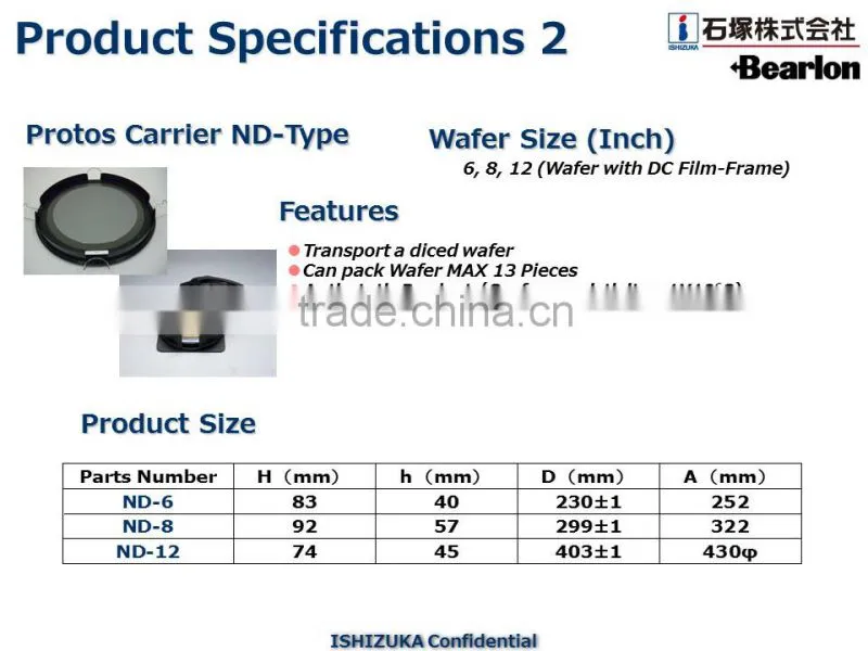 Safe and Durable wafer tray for Semiconductor , Safety, Compact, Cost-effective