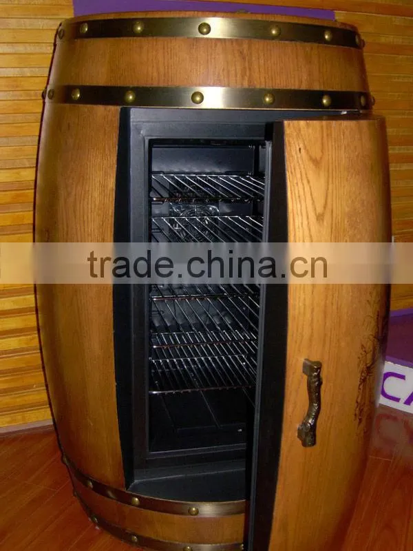Novel Fridge Wooden Commercial Barrel Cooler OAK Wood Wine Beer Barrel Fridge OEM Color