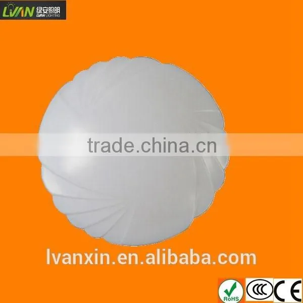 Acrylic round white color led garage ceiling light 12w ROHS LVD approved
