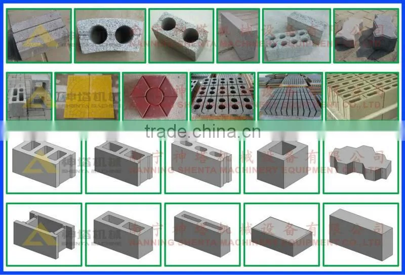 SHENTA full automatic concrete block making machine, construction equipment