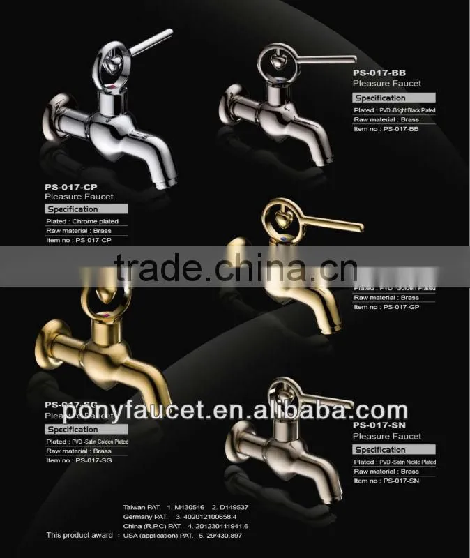 High Quality Taiwan made polished mounted single handle water tap faucet