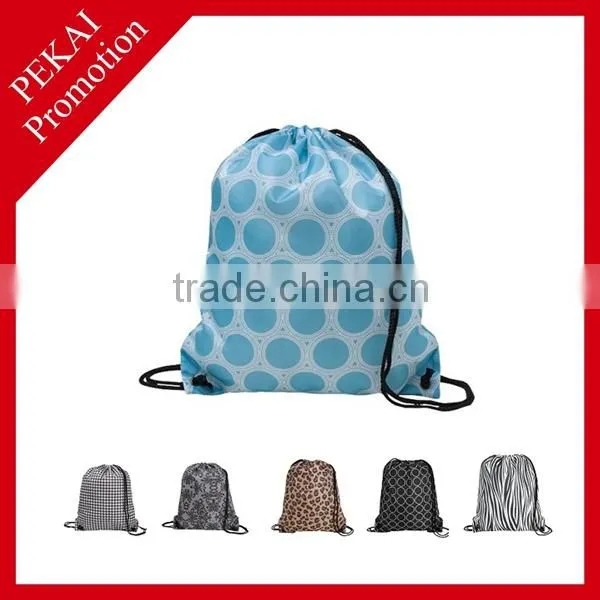 Newly Cheapest Best Selling Plastic Drawstring Backpack Bag For Christmas Gifts With Logo