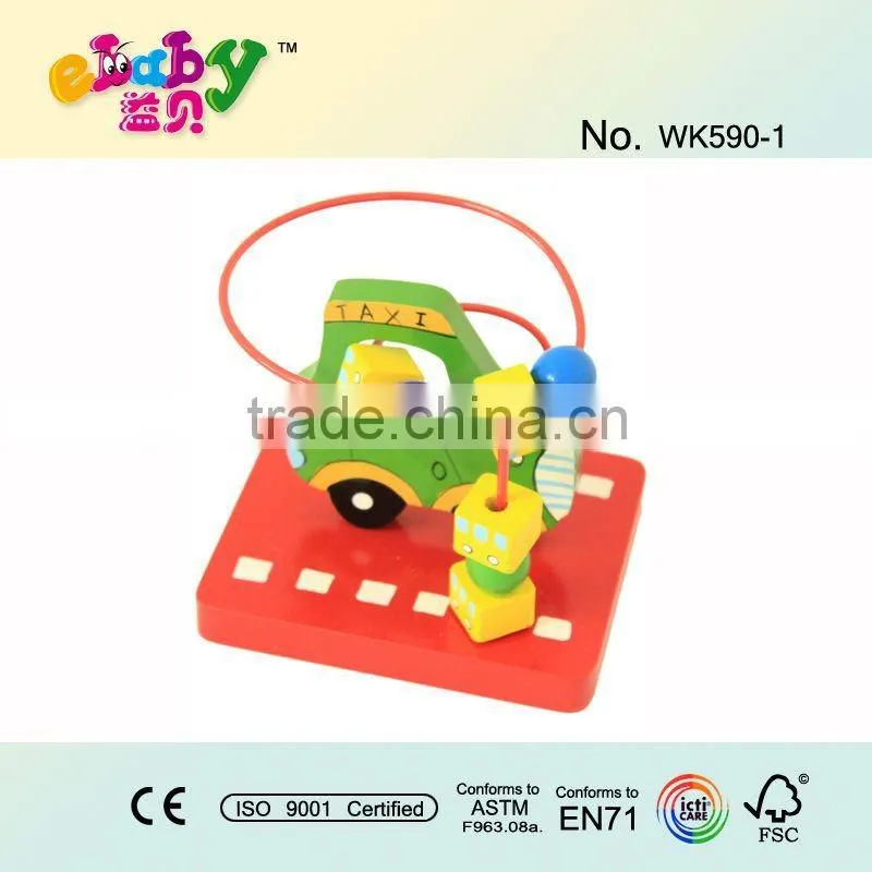 wire labyrinth, wooden beads toys
