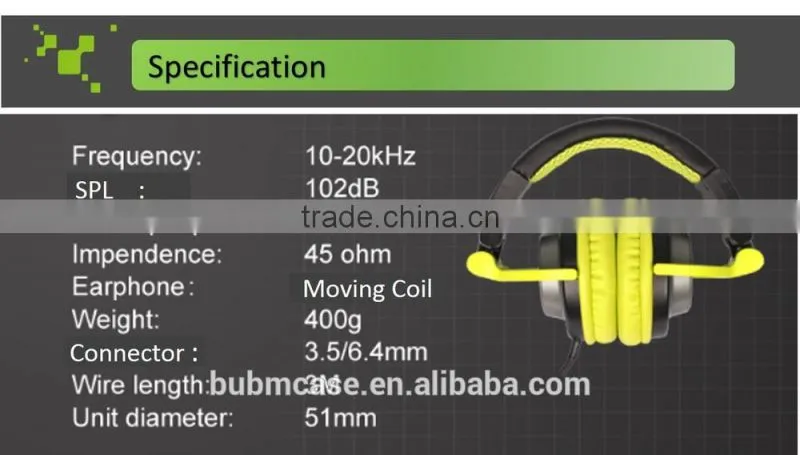 VOXOA H60 Factory direct selling headphone with detachable ear caps