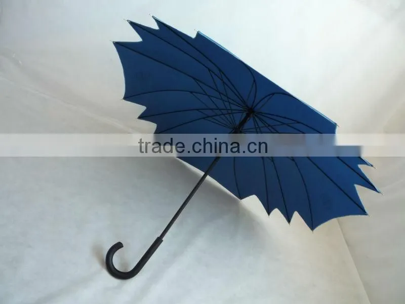 Fancy straight rain umbrella from shenzhen umbrella