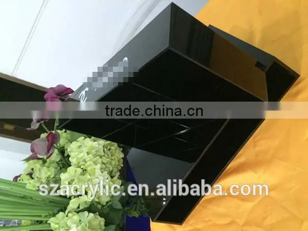 custom black acrylic organizer box