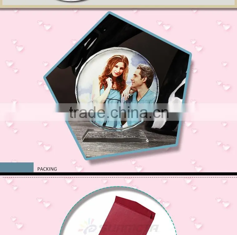 Blank sublimation crystal with coating ,crystal couvenir