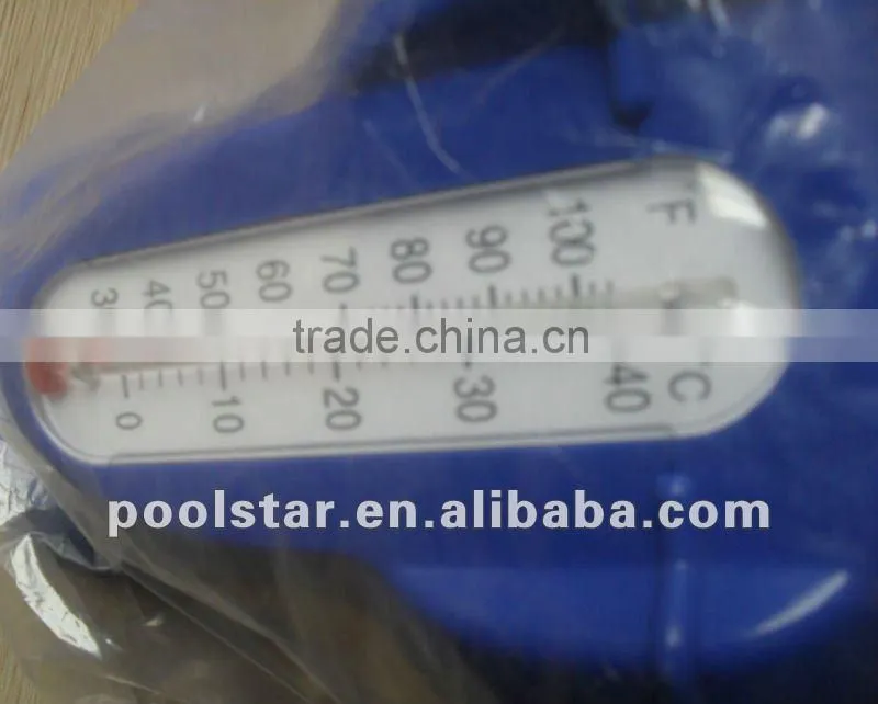 Floating Plastic Swimming Pool Chemical Dispenser P1533 for 3" Tablets w/ Medical Thermometer, Temperature Thermometer