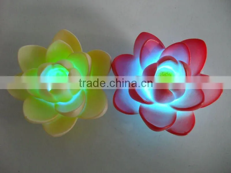Beautiful Swimming Pool Products, Yellow Floating Flower LED Lights P1964