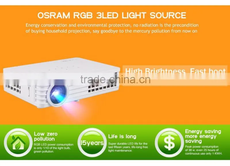 Mini Projector Mobile Phone Mini Portable Projector LED Mini Pocket Projector