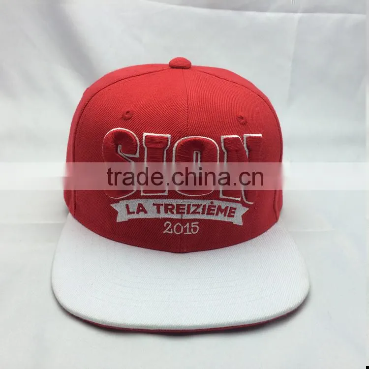 custom design your own logo 100%acrylic SION words snapback hats wholesale
