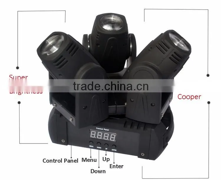 LED RGBW Three Head Light/ Beam Moving Head Light/ Washer Factory price