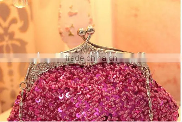 2014 wholesale Elegant Fashion party bag vintage bead evening bag