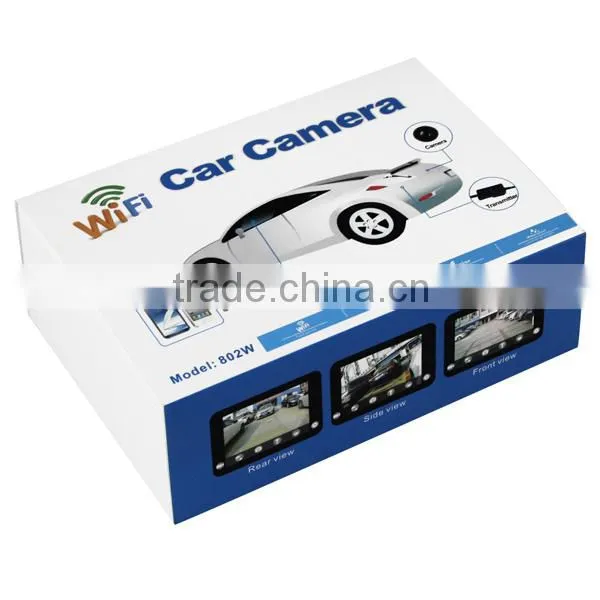 New Black WIFI Wireless Car Backup Realtime Video Transmitter 12V DC For iPhone Android
