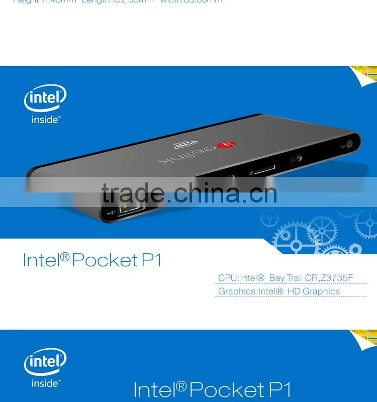 5.8G Wifi slim design BT 4.0 desktop mini computer