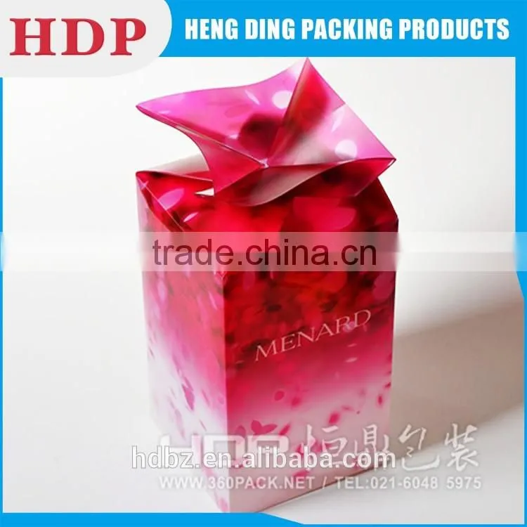 custom made foldable clear plastic display box