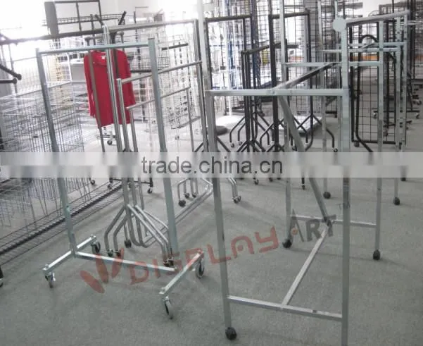 Large hanging storage slatwall metal wire mesh display basket