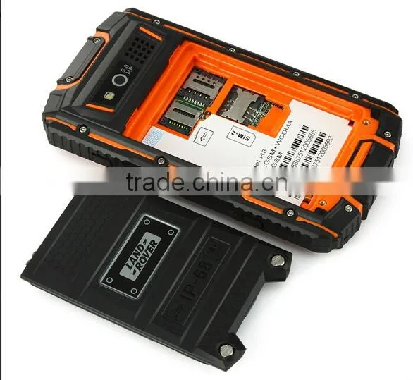 H8 Smartphone IP68 4.0 Inch MTK6582 Android 4.4 1GB 8GB 3200mAh Orange