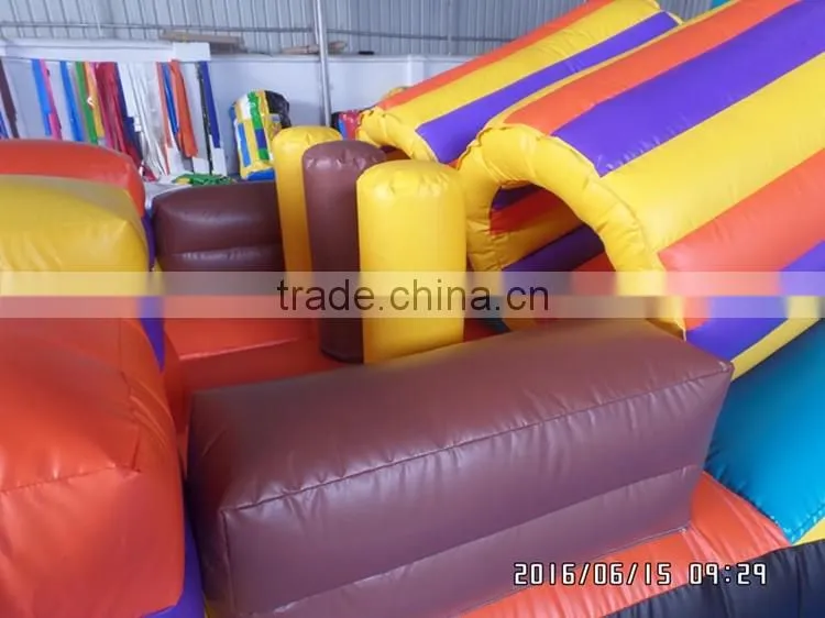 2016 popular inflatable obstacle course for kids