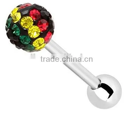 The straight barbell tounge rings tongue piercing jewelry