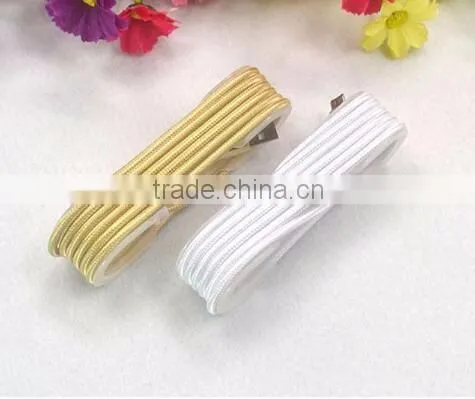 Usb braided cable 10ft Nylon Iron Shell USB Cable for V8 android data cable