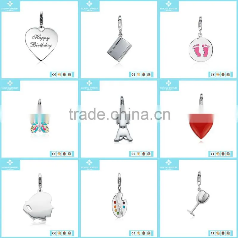 Wholesale Silver Jewellery Airplane Charm in Sterling Silver Popular Silver Jewelry