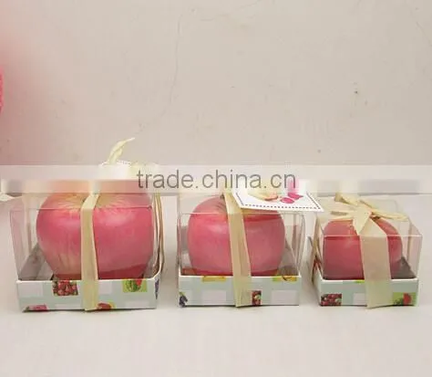 2015 hot selling christmas Eve apple candle