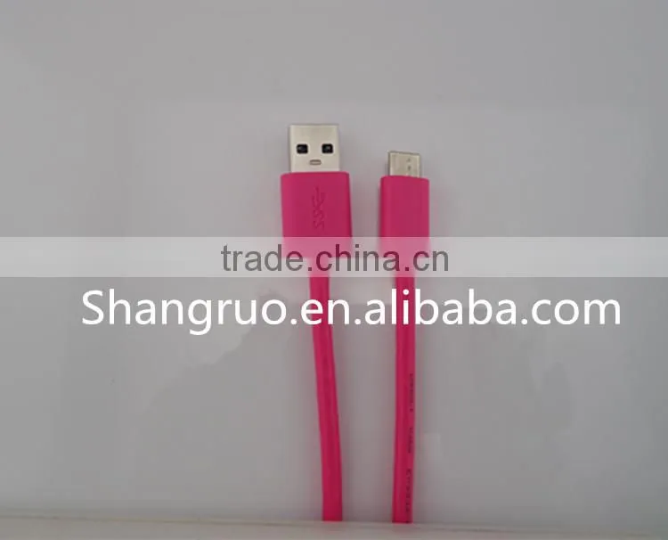 Fast speed colorful USB 3.0 to type C PVC jacket charging cable