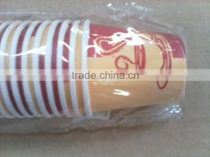 2.5oz disposable single wall paper cups with custom logo printed and PE coated