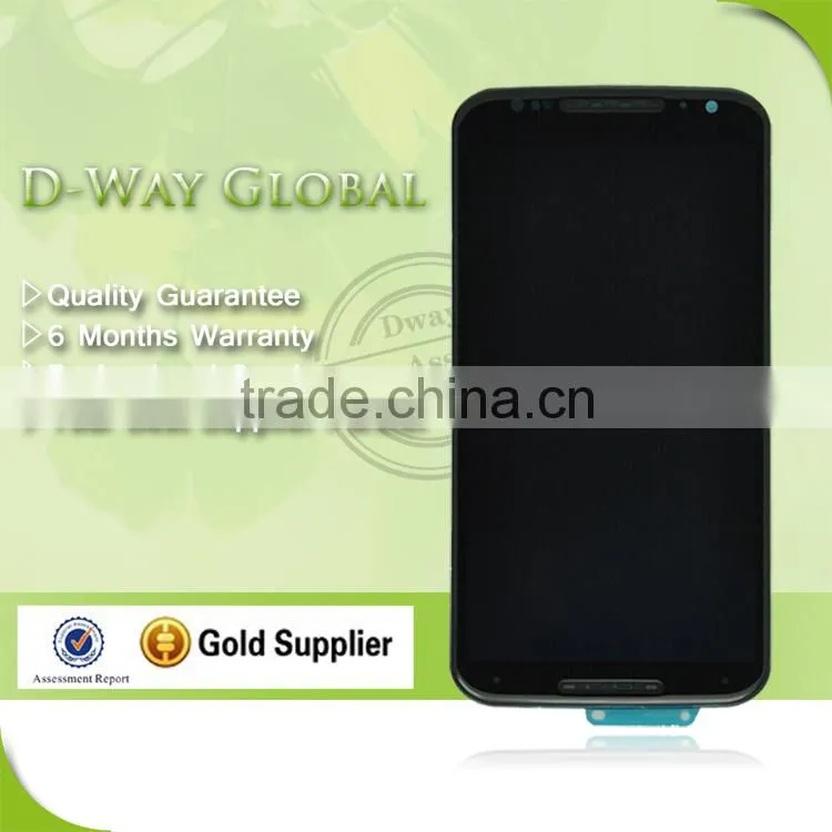 Factory and wholesale price for Moto X+1 X2 XT1096 XT1097 lcd with frame black