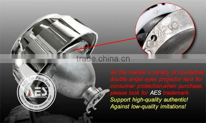AES hid projector lamp kit dual halo lens kit
