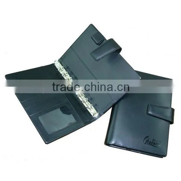 6 Ring binder leather bound agenda 2016