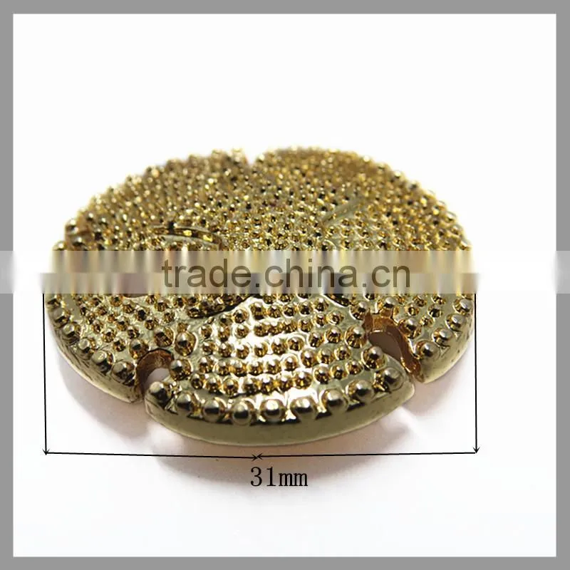 Designer Gold Round Button For Garment