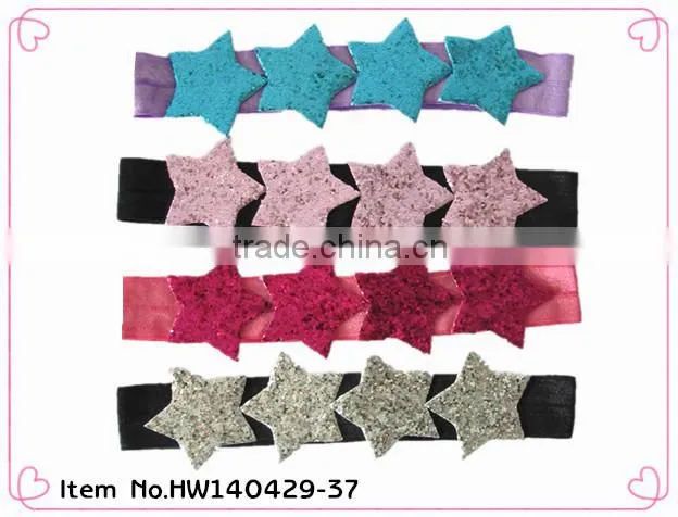 2014 kids hair accessories stretch elastic headband