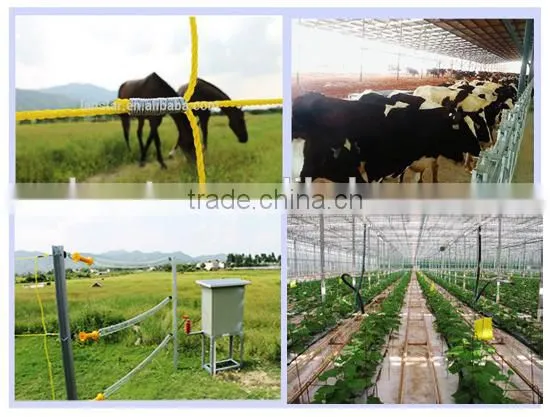 Ring bolt insulator for steel post of farm fence, accessories for livestock /poultry /animal management system