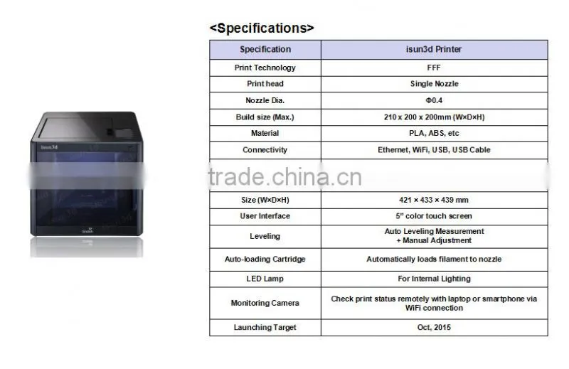 isun 3d Printer
