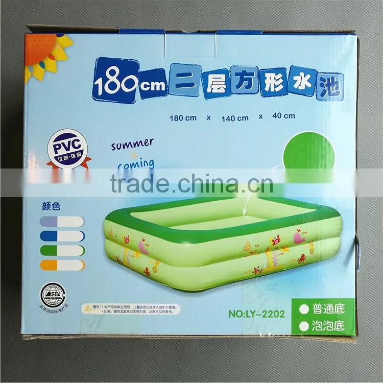 2016 Hot Sell Inflatable Rectangle Family Pool